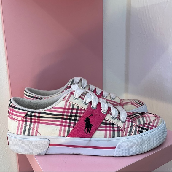 Pink Polo By Ralph Lauren Shoes - Picture 1 of 9